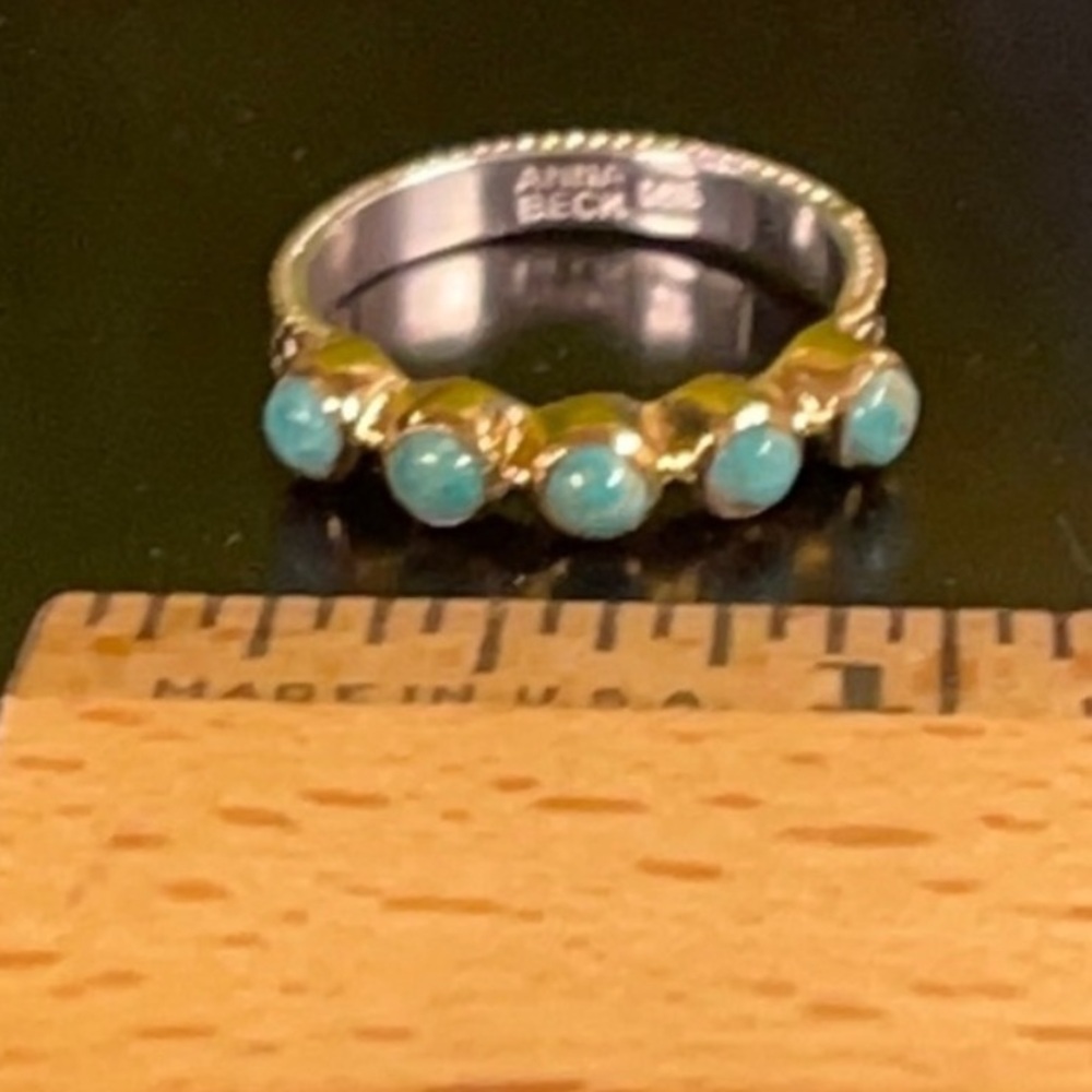 Wow Anna Beckturquoise Multi-Stone Ring - image 3